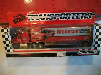 Matchbox Super Star Transporters MOTORCRAFT Limited Edition Die-Cast Collectible • $12.95