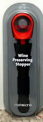 Metrokane Houdini Single Pump Wine Preserving Stopper - Red - New • $11.97