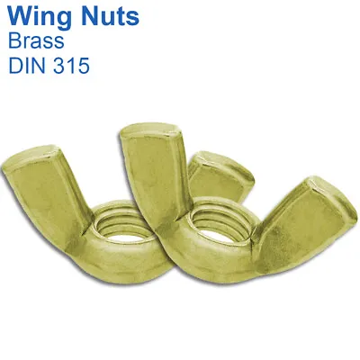 £244.99 • Buy M3 M4 M5 M6 M8 Brass Wing Nuts Butterfly Nuts To Fit Bolts And Screws Din 315