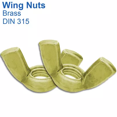 £244.99 • Buy M3 M4 M5 M6 M8 Brass Wing Nuts Butterfly Nuts To Fit Bolts And Screws Din 315