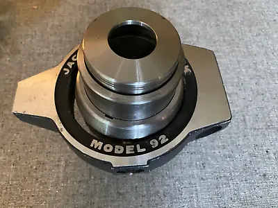 Jacobs Model 92 Lever Operated Rubberflex Collet Chuck  L0 Mount Collets Nice • $375