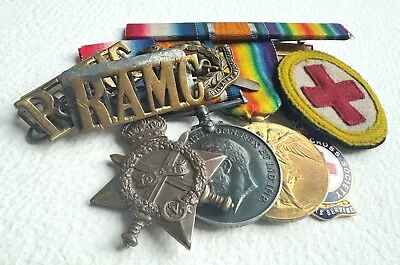 WW1 1914/15 STAR MEDAL TRIO / GROUP - Private James Warbrooke 67063 RAMC • £145