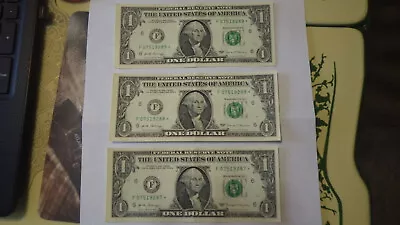 (3) - $1 Dollar Star Note  287288289  • $6