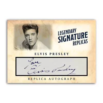 Elvis Presley ACEO Replica Autograph Signature Rock And Roll Collectible Card • $5.99