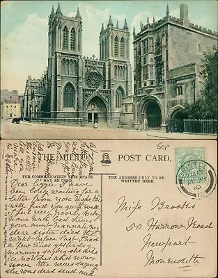 Old Bristol Norman Tower & Cathedral 1910 SOTN Cancel Milton Glazette 2700 • $9.80