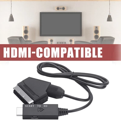 £12.74 • Buy SCART To HDMI Cable Video Adapter SCART To HDMI Converter SCART To HDMI E S~ S~