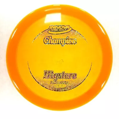 DISC GOLF INNOVA CHAMPION MYSTERE DISTANCE DRIVER 173-5g ORANGE W/ HEARTS FOIL • $18.49