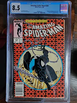 Amazing Spiderman 300 Cgc 8.5 Ow - W Pages 1st Appearance Of Venom • $390.01