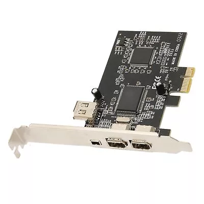 PCIE X1 To IEEE 1394A Riser Card Adapter Full Duplex Channel 3 External 1394 AUS • £15.44