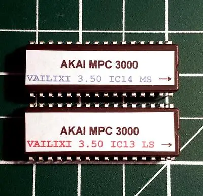 Akai MPC 3000 OS 3.50 Vailixi EPROM Firmware Upgrade SET • $34.95