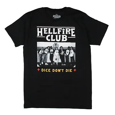 Strangers Things Men's Hellfire Club Dice Don't Die Graphic Print T-Shirt Adult • $13.95