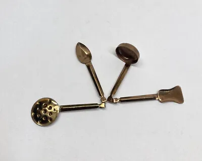 Vintage Dollhouse Miniature Copper Kitchen Tools Utencils Laddle Spoon Hanging • $12