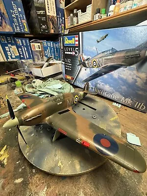 Revell 1/32 Hawker Hurricane MK IIB BUILT READY FOR DISPLAY • £45.99