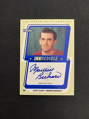 99-00 Upper Deck Retro Inkredible Autograph Auto Maurice Richard Canadiens 69822 • $399.99