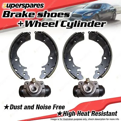 Rear 4 Brake Shoes + Wheel Cylinders For Mazda B2600 Bravo UFY06 23.81mm • $89.95