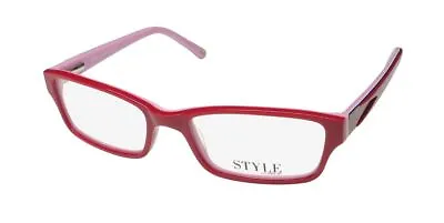 New Timex Traveler Eyeglasses 49-17-130 Red Full-rim Womens Ce Plastic Cat Eye • $29.95