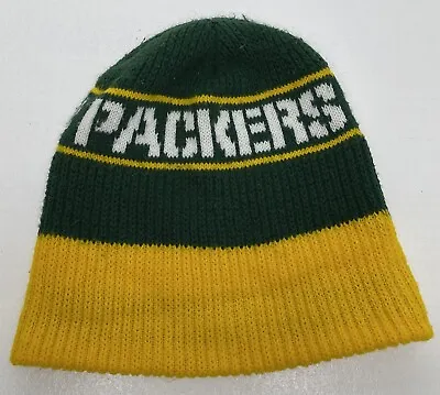 Vintage Green Bay Packers Winter Sock Hat Beanie NFL Made In USA • $29.99