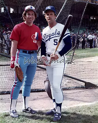 MLB Montreal Expos Gary Carter & KC Royals George Brett Color 8 X 10 Photo Pic • $5.99