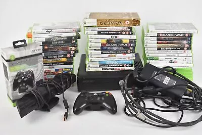 Xbox 360 Console With Controller Docking Station Games & Cables Untested  • £29.99