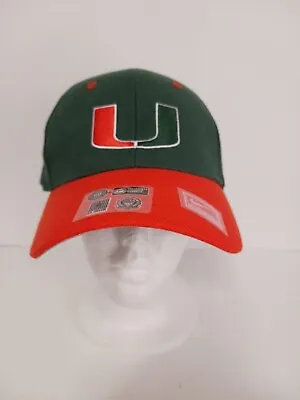 NCAA University Of Miami Hurricanes Nike Team Hat Sports Cap Hat Size 7 • $10.99