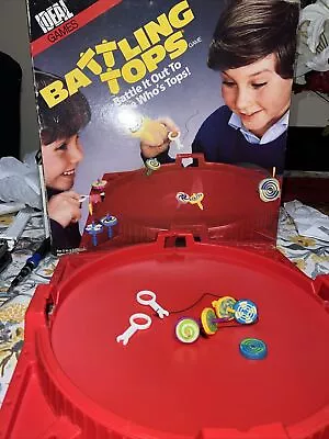 Vintage Battling Tops Board Game 1986 Ideal Toy  Incomplete Beyblade • $39