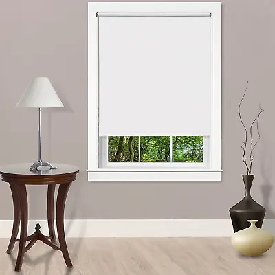 Cordless Tear Down Room Darkening Shade - 37 Inch Width 72 Inch Length - White • $18.60