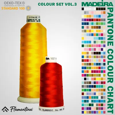 Madeira Classic Embroidery Quilting Thread No. 40 Fabric Decorative Pantone Vol3 • £9.29