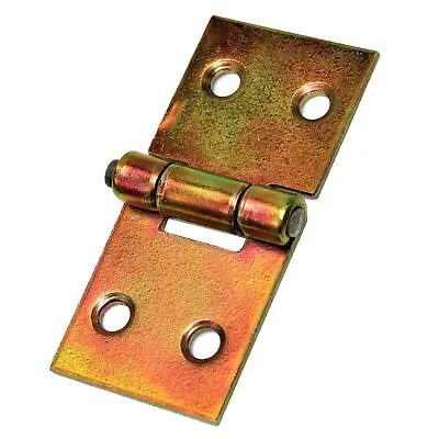 £0.99 • Buy Backflap Strap Hinges Heavy Duty Tee Door Gate Box Shed Gold Galvanised 2'' X1