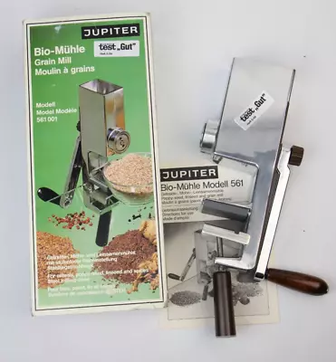 Vintage 80's JUPITER Bio-Muhle Hand Crank Grain Mill Model 561 001 • $88.88