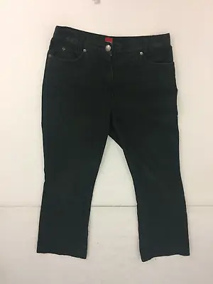 Olsen Women's Jeans Size 10 Grey Corduroy Belt Looped Straight Pockets Used F1 • £6.99