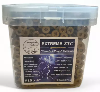 XTC™ Climate Proof™ Decking And Framing Screws #10 X 4  • $32.99