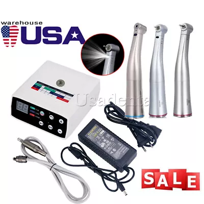 Dental Electric LED Brushless Micro Motor/1:5 1:1 Increasing Fiber Handpiece • $295.32