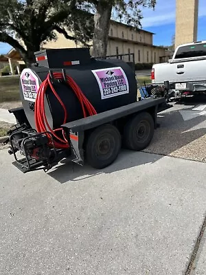 500 Gallon Asphalt Sealcoating System - Motor Agitated - Double Axle Trailer- • $15000