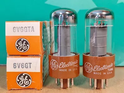 Closely Matched Pair Of GE 6V6GTY NOS NIB Vacuum Tubes • £96.51