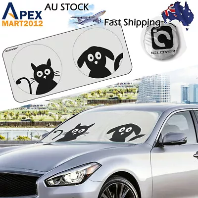 Car Windscreen Sun Shade Heat Reflective Windshield Visor Front Window UV Block • $14.99