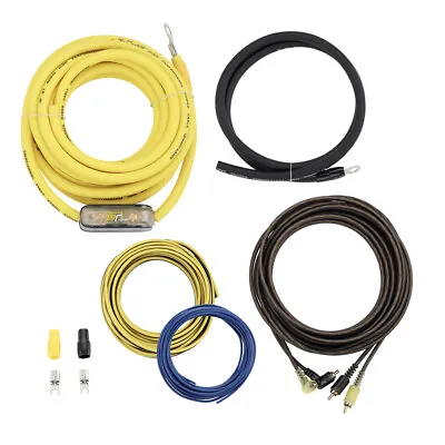 Bassface GT Audio 4AWG 100A CCA/OFC 5m Car Amp Wiring Kit (Pre-Crimped Easy Fit) • £22.99