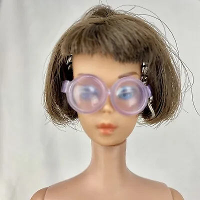 Vintage Barbie Light Pink Francie Rose PJ Malibu Bubble SunGlasses With String • $27.89