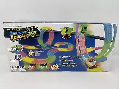 Mindscope Neon Glow Twister Tracks 360 Loop Sports Cars Series NIB TT360 • $24.95