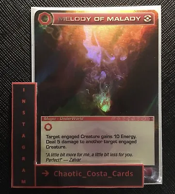 Melody Of Malady - * Ripple Foil * - Mugic Card - Chaotic Card - Tcg - Ccg - N/m • $23.50