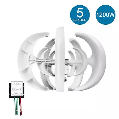 1200W Vertical Wind Power Turbine Generator Kit Wind Charge Controller Device • $289.91