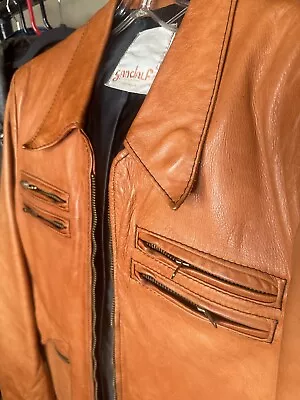 Rare 70’s Vintage “Gandalf The Wizard” Leather Jacket • $170