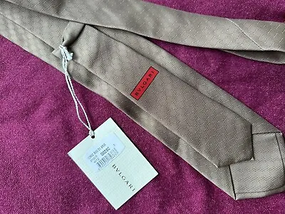 100% Authentic Bulgari Silk Tie Made In Italy • $51.51