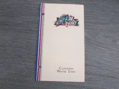 £14.99 • Buy RMS Aquitania Cunard White Star Line 1937 Original World Cruise Directory