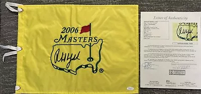 Phil Mickelson Signed 2006 Masters Pin Flag JSA COA.  Tiger Augusta Full Letter • $549