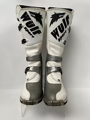 Wulfsport Superboot MX Off Road Motorcross Boots White Adult Size EU47/UK12 • $99.60