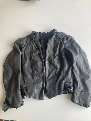 Kate Moss Top Shop Victoriana Leather Jacket • £20