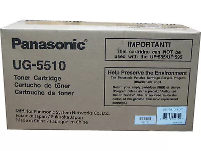 Panasonic UG-5510 Panafax UF-790 DX-800 Black Toner Cartridge Genuine OEM • $124.20