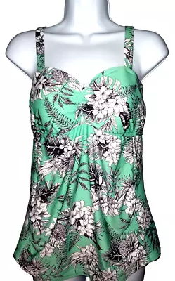 Motherhood Maternity Beach Bump Tankini Halter Swim Top - Medium NWT • $12.95