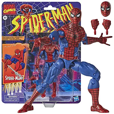 Hasbro Marvel Legends Spider-Man Retro Spiderman 6  Collectible Action Figure • $32.99