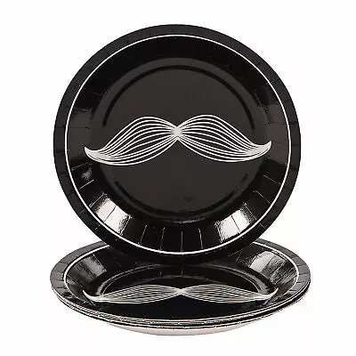 Mustache Party Paper Dessert Plates 8 Ct. Party Supplies 8 Pieces • $14.99